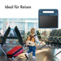 imoshion Schutzhülle mit Handgriff kindersicher für das iPad 11 (2025) 11 Zoll / iPad 10 (2022) 10.9 Zoll - Dunkelblau