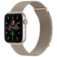 imoshion Mailändische Magnetarmband für die Apple Watch Series 1 bis 10 / SE / Ultra (2) (44/45/46/49 mm) - Größe S - Champagne