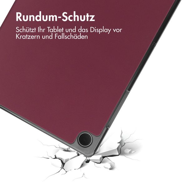 imoshion Trifold Klapphülle Samsung Galaxy Tab A9 Plus - Bordeaux