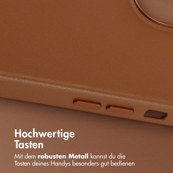 Accezz MagSafe Leather Backcover für das Apple iPhone 14 - Sienna Brown