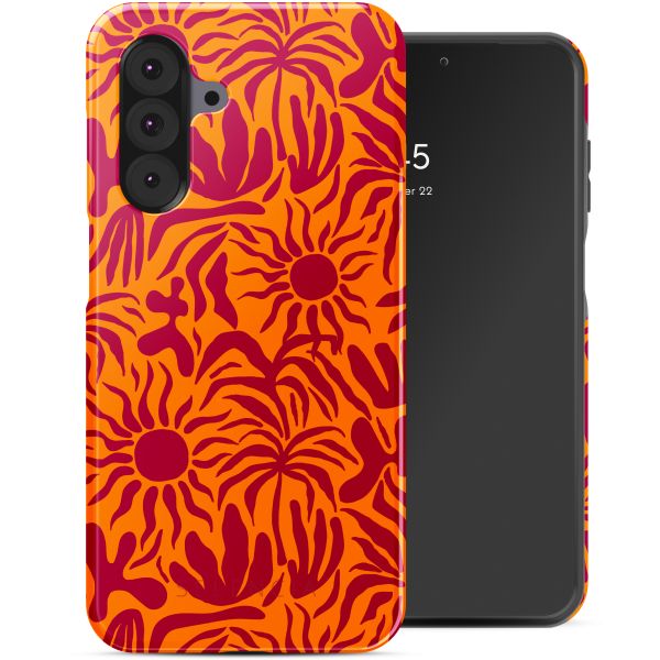 Selencia Vivid Back Cover Samsung Galaxy A26 - Tropical Vibes Apricot