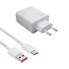 Xiaomi HyperCharge Combo-Ladegerät 67 W mit USB-A-zu-USB-C-Kabel – Weiß