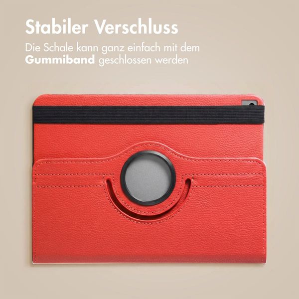 imoshion 360° drehbare Klapphülle Apple iPad 9 (2021) 10.2 Zoll / iPad 8 (2020) 10.2 Zoll / iPad 7 (2019) 10.2 Zoll - Rot