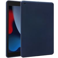 Accezz Liquid Silicone Back Cover Apple iPad 9 (2021) 10.2 Zoll / iPad 8 (2020) 10.2 Zoll / iPad 7 (2019) 10.2 Zoll - Dunkelblau