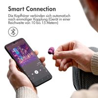 imoshion Aura Pro Kabellose In-Ear-Kopfhörer - Aktive Geräuschunterdrückung (ANC) - Bordeaux
