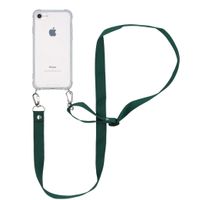imoshion Backcover mit Band - Nylon Grün iPhone SE (2022 / 2020) / 8 / 7