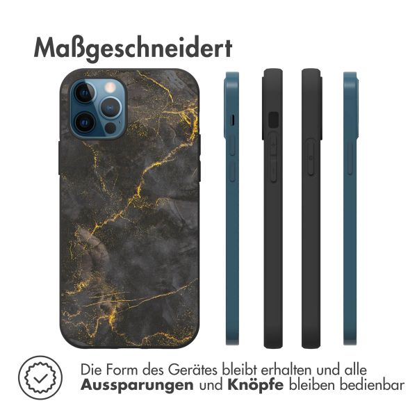 imoshion Design Hülle für das iPhone 12 (Pro) - Black Marble