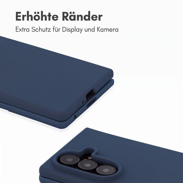 Accezz Liquid Silikoncase mit MagSafe Samsung Galaxy Z Fold 8 Ultra - Dunkelblau