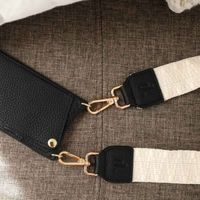 Dutchies Phone Strap - Verstellbare Universal-Telefonkordel - Latte Knit / Black