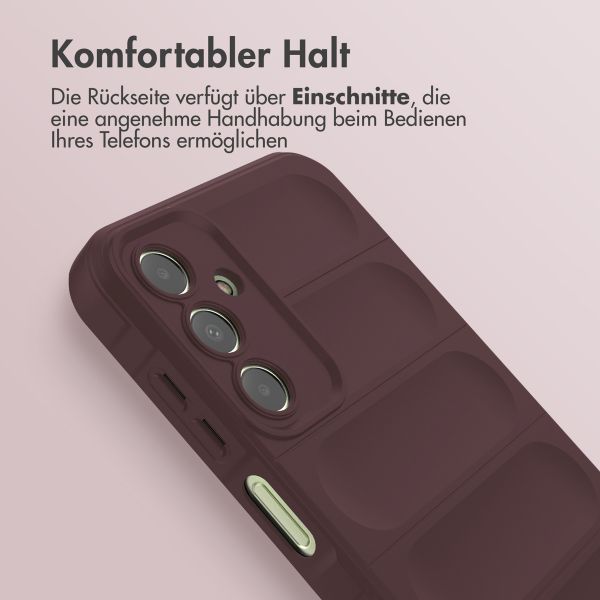 imoshion EasyGrip Back Cover für das Samsung Galaxy A15 (5G/4G) - Aubergine