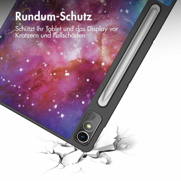 imoshion Design Trifold Klaphülle Lenovo Tab P12 - Space