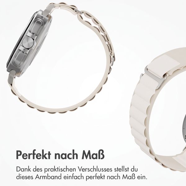 Accezz Nylon Alpine Armband für Samsung Galaxy Watch Ultra 2 (2026) / Ultra (2024/2025) - Polarstern