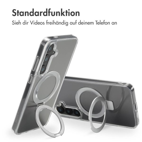 Accezz Ring Stand Backcover mit MagSafe für das Samsung Galaxy S24 Plus - Transparent