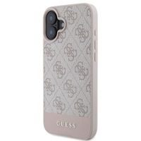 Guess Bottom Stripe 4G Back Cover Apple iPhone 16 - Rosa