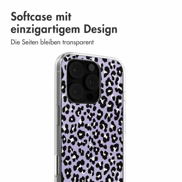 imoshion Design Hülle Apple iPhone 16 Pro - Leopard Lilac