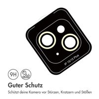 imoshion 2er-Pack Objektivschutz für Kamera für das Apple iPhone 15 / 15 Plus - Yellow