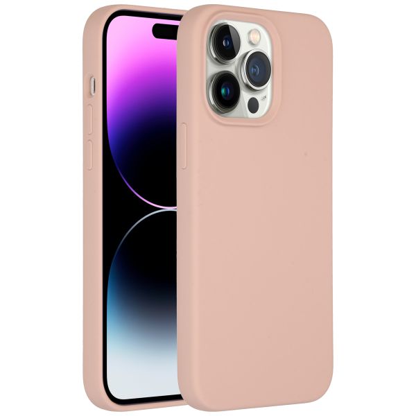 Accezz Liquid Silikoncase für das iPhone 14 Pro Max - Rosa