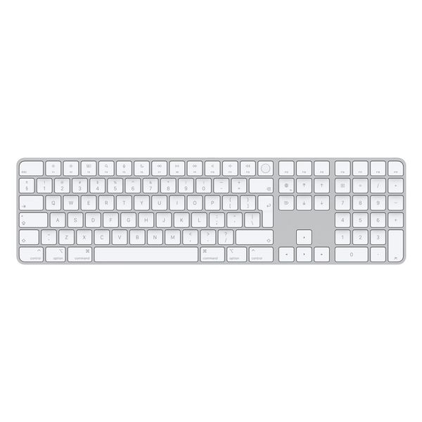Apple Magic Keyboard mit Numerisches Tastenfeld und Touch ID - Kabellose Tastatur - QWERTY / INT - Weiß