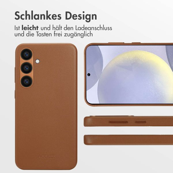 Accezz MagSafe Leather Backcover Samsung Galaxy S24 Plus - Sienna Brown