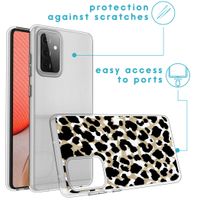 imoshion Design Hülle für das Samsung Galaxy A72 - Leopard / Schwarz