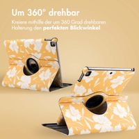 imoshion 360° drehbare Design Klapphülle für das iPad 9 (2021) / iPad 8 (2020) / iPad 7 (2019) 10.2 Zoll - Yellow Flowers