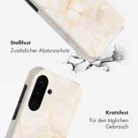Selencia Vivid Back Cover Samsung Galaxy A36 / A56 - Golden Beige Marble