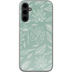 imoshion Design Hülle Samsung Galaxy A14 (5G/4G) - Leaves Line-Art