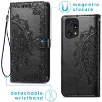 imoshion Mandala Klapphülle Oppo Find X5 5G - Schwarz