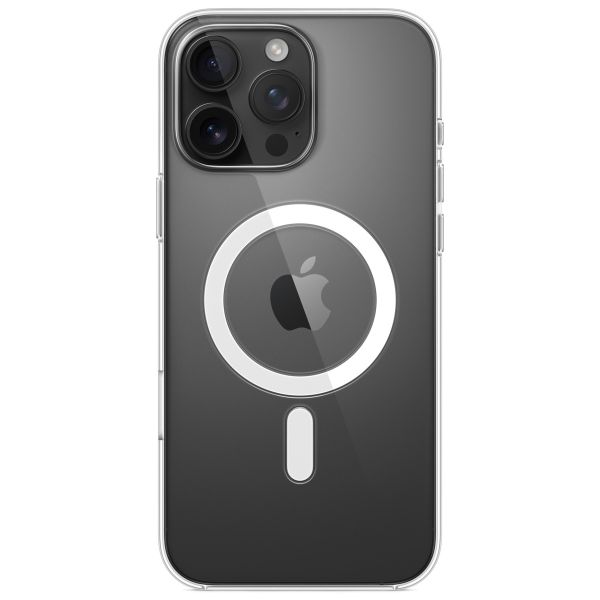 Apple Clearcase für das Apple iPhone 16 Pro Max + Apple MagSafe kabelloses Ladegerät 25 W - 1 Meter