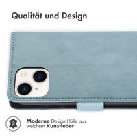 imoshion Luxuriöse Klapphülle Apple iPhone 14 Plus - Hellblau