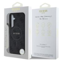 Guess Classic 4G Logo Backcover MagSafe Samsung Galaxy S25 - Schwarz