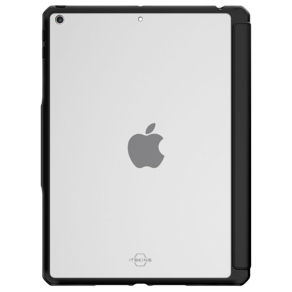 Itskins Hybrid Solid Folio Klapphülle iPad 9 (2021) 10.2 Zoll / iPad 8 (2020) 10.2 Zoll / iPad 7 (2019) 10.2 Zoll -Schwarz