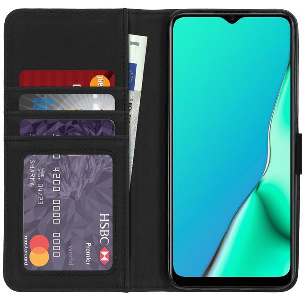 imoshion Luxuriöse Klapphülle Oppo A5 (2020) / A9 (2020) - Schwarz
