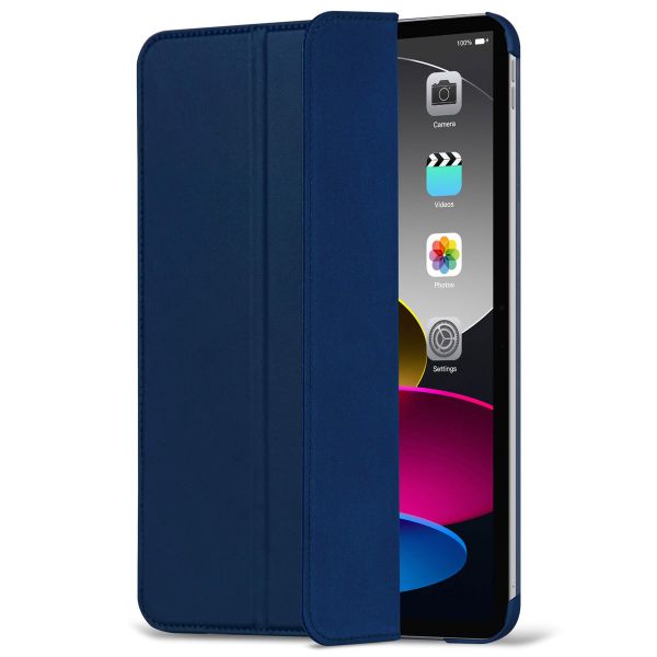 Decoded Textured Sillicon Slim Cover Apple iPad 11 (2025) 11 Zoll A16 / iPad 10 (2022) 10.9 Zoll - Navy Peony
