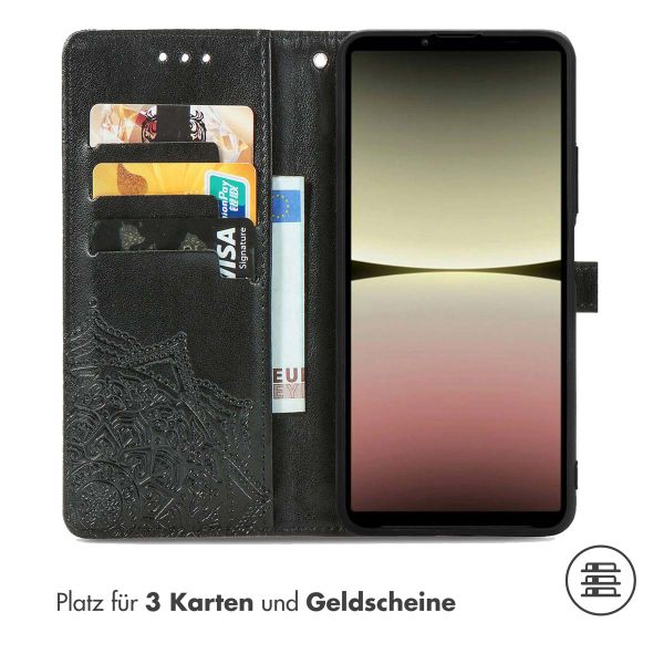 imoshion Mandala Klapphülle für das Sony Xperia 10 V - Schwarz