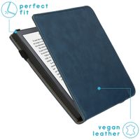 imoshion Stand Flipcase Kobo Libra 2 / Tolino Vision 6 - Dunkelblau