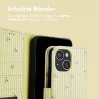 imoshion Design Klapphülle Apple iPhone 15 - Garden Stripes