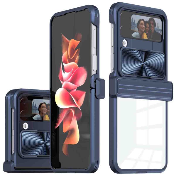 imoshion Back Cover mit Kameraschieber Samsung Galaxy Z Flip 4 - Dunkelblau