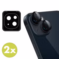 imoshion 2er-Pack Objektivschutz für Kamera für das Apple iPhone 15 / 15 Plus - Schwarz