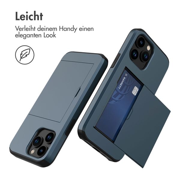 imoshion Backcover mit Kartenfach Apple iPhone 14 Pro - Dunkelblau