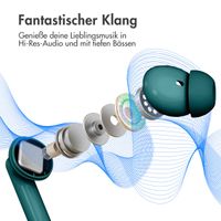 imoshion Aura Pro Earbuds – Kabellose Kopfhörer – Kabellose Bluetooth-Kopfhörer – Mit ANC-Geräuschunterdrückungsfunktion - Petrol Green