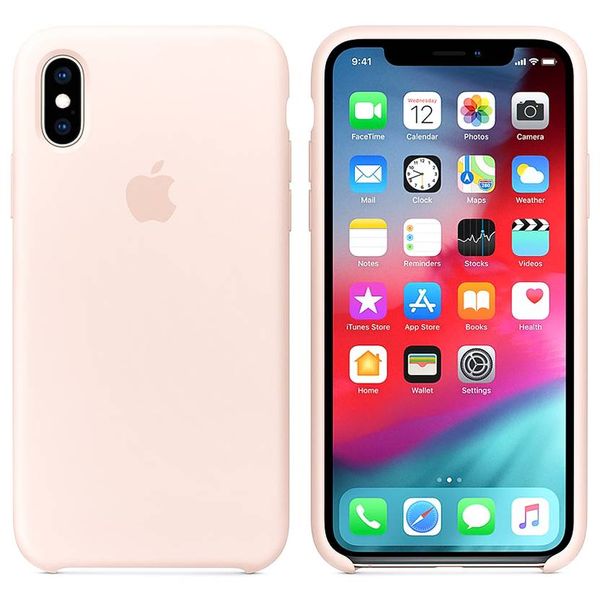 Apple Silikon-Case Rosa für das iPhone Xs / X