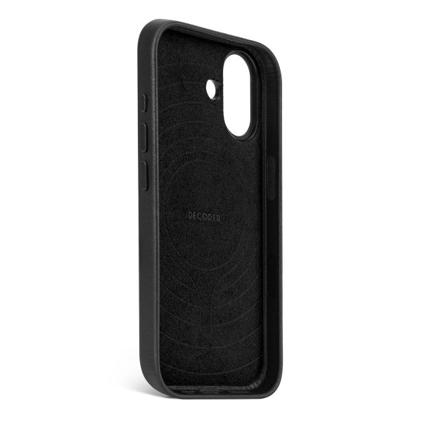 Decoded Leather Backcover MagSafe Apple iPhone 17 - Schwarz