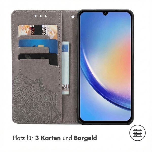 imoshion Mandala Klapphülle Samsung Galaxy A35 - Grau