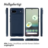 imoshion Brushed Back Cover für das Google Pixel 6a - Dunkelblau