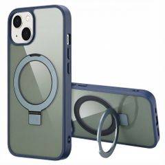 Accezz Ring Stand Backcover mit MagSafe Apple iPhone 13 - Blau