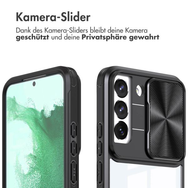 imoshion Back Cover mit Kameraschieber für das Samsung Galaxy S22 - Schwarz