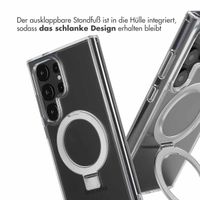 Accezz Ring Stand Backcover mit MagSafe Samsung Galaxy S24 Ultra - Transparent