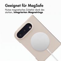 Accezz Liquid Silikoncase mit MagSafe Apple iPhone Duo - Stone