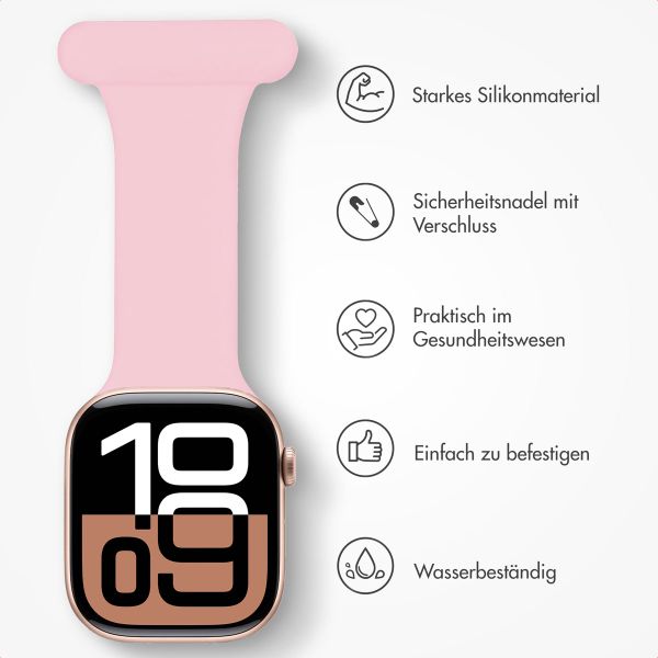 imoshion Pflegekräfte Silikonarmband für das  Apple Watch Series 1 t/m 11 / SE / Ultra (44/45/46/49 mm) - Rosa
